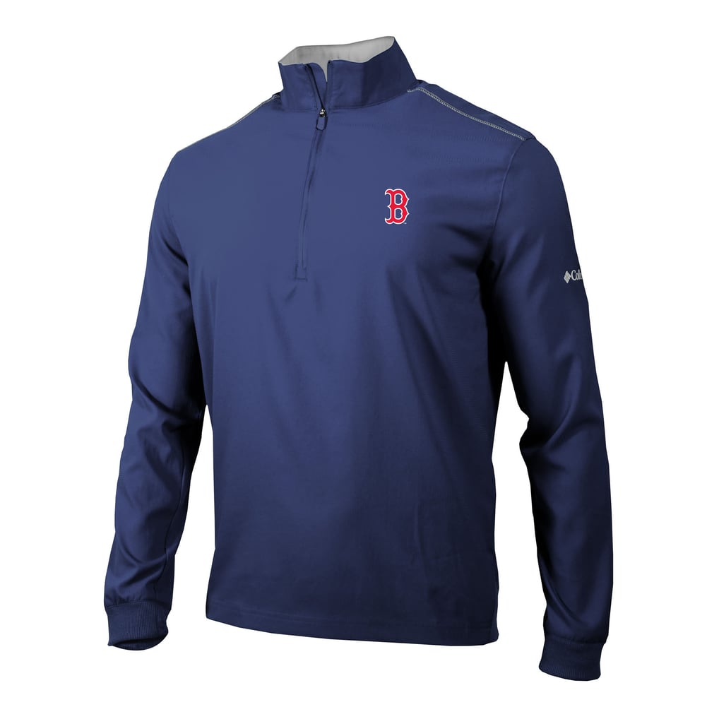  Boston Red Sox Columbia Omni-Wick Bogey's Paradise Quarter-Zip Pullover - Navy