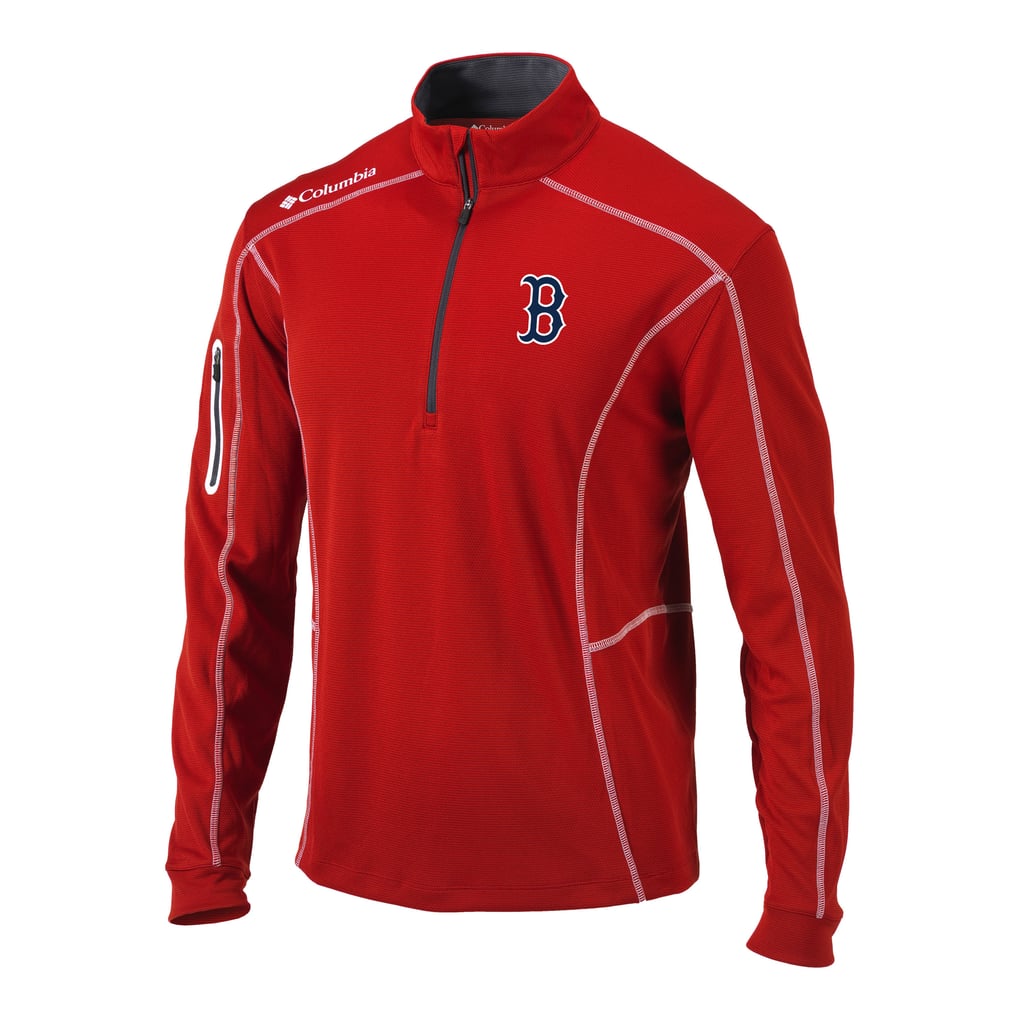  Boston Red Sox Columbia Omni-Wick Shotgun Quarter-Zip Pullover Top - Red