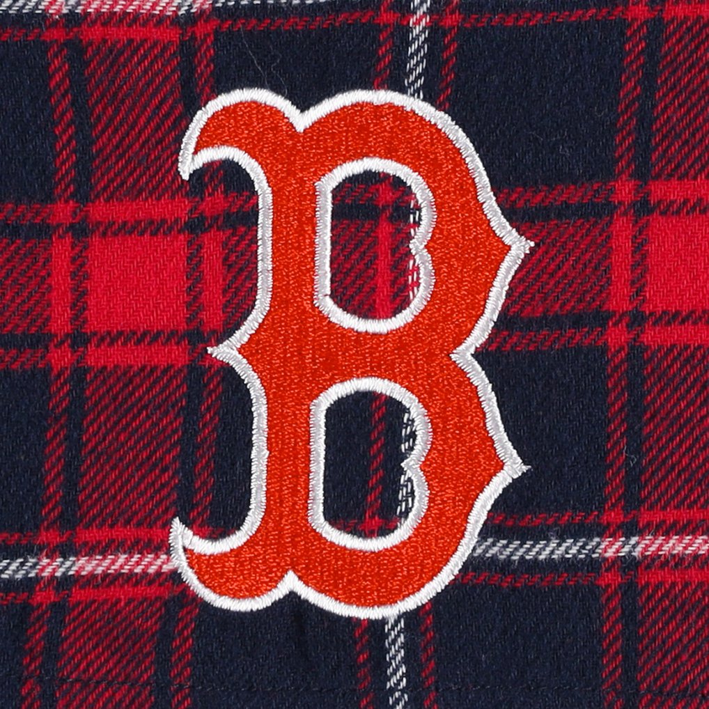 Boston Red Sox Concepts Sport Ledger Flannel Boxers - Navy/Red