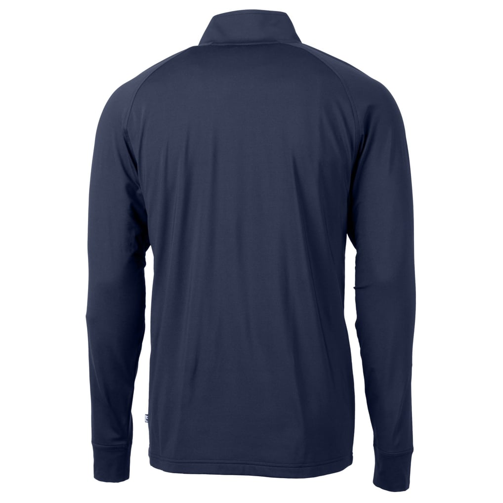  Boston Red Sox Cutter & Buck Adapt Eco Knit Stretch Recycled Quarter-Zip Pullover Top - Navy