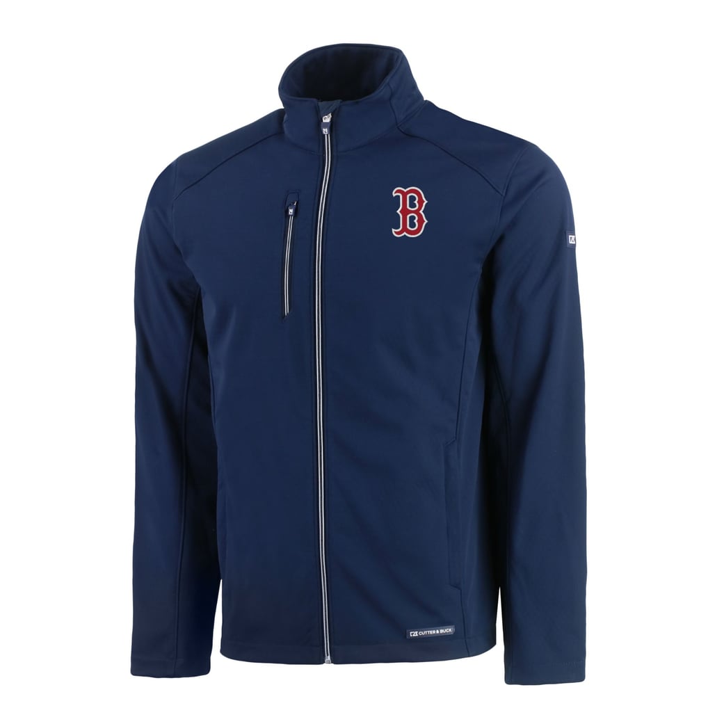 Boston Red Sox Cutter & Buck Evoke Eco Softshell Recycled Full-Zip Jacket - Navy