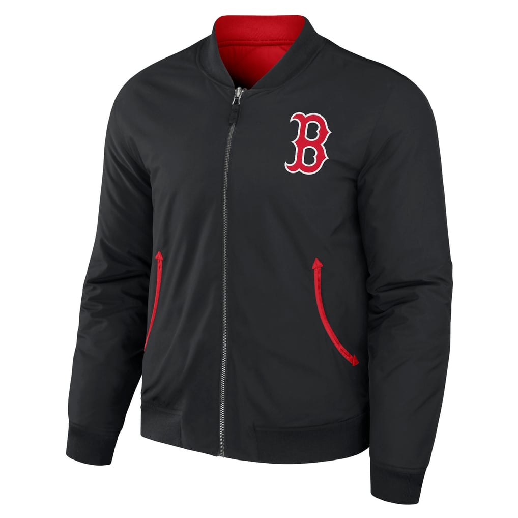 Boston Red Sox Darius Rucker Collection by Fanatics Reversible Full-Zip Bomber Jacket - Black/Red