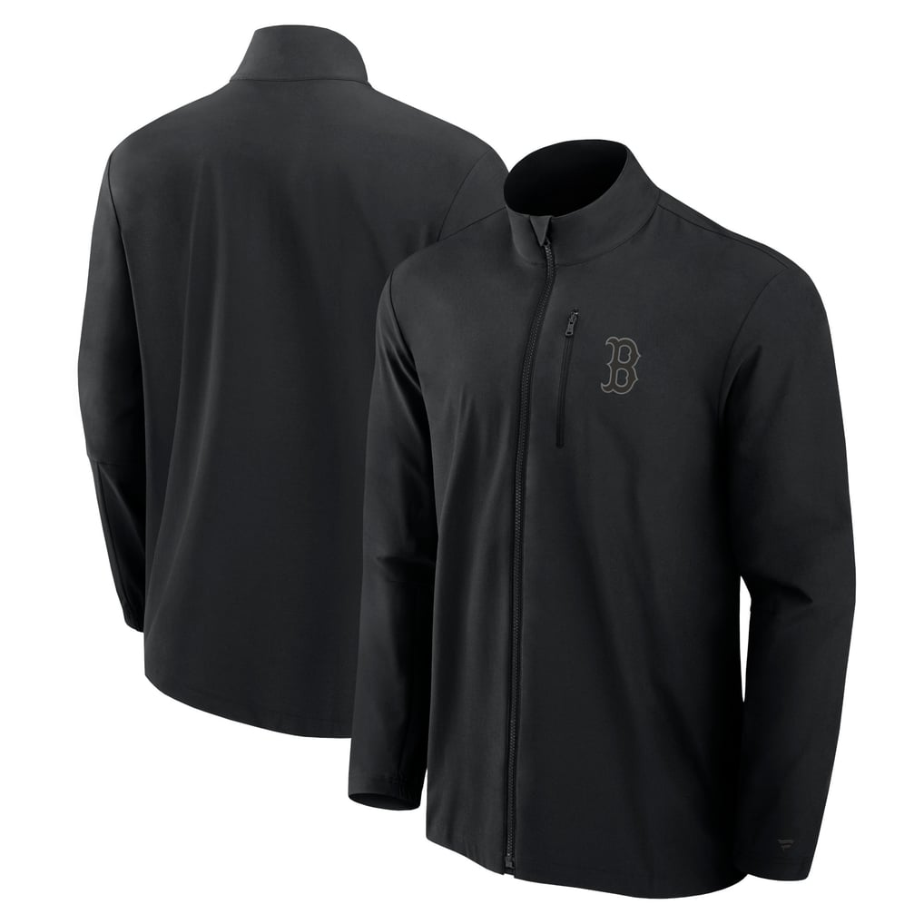 Boston Red Sox Fanatics Front Office Micro Tonal Full-Zip Jacket - Black
