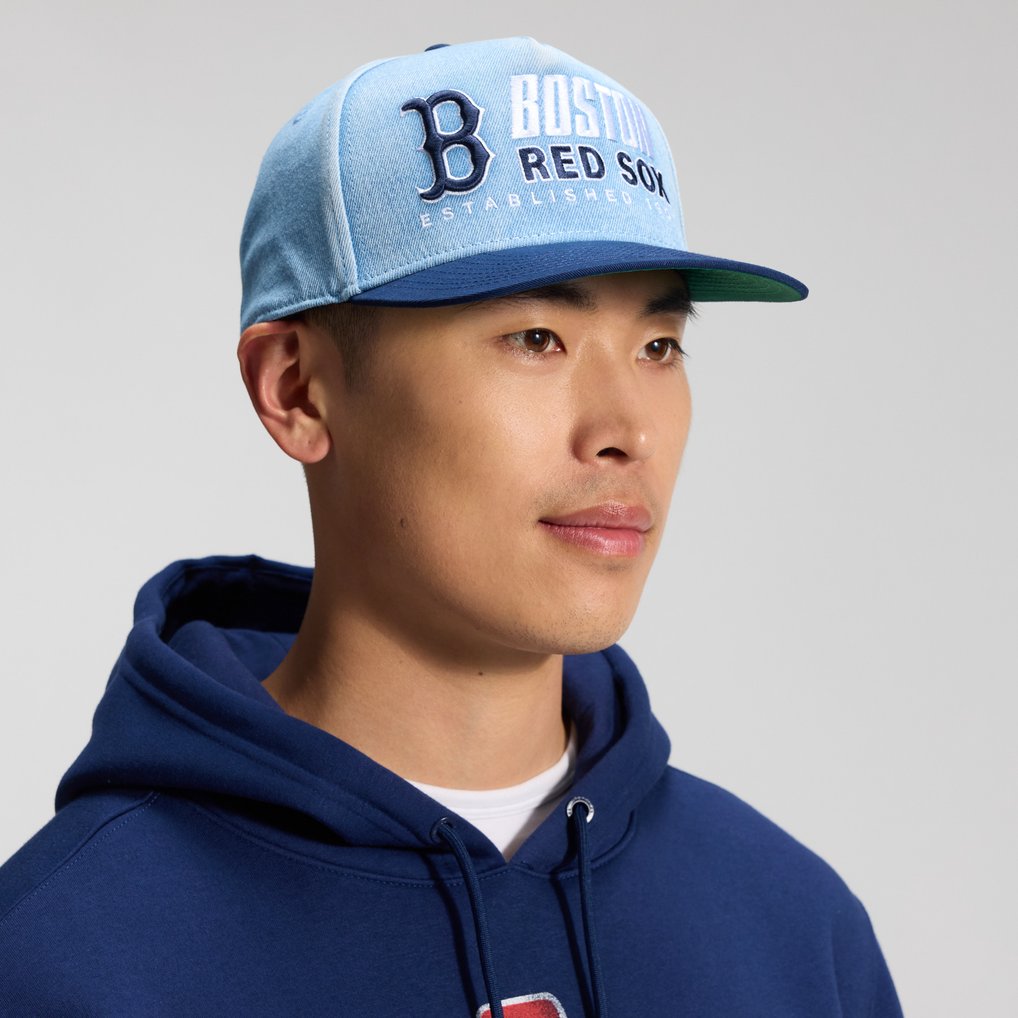  Boston Red Sox Fanatics Twinbill Snapback Hat - Denim