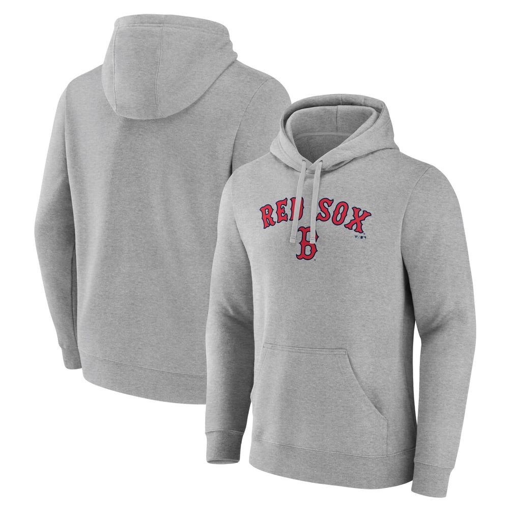 Boston Red Sox Team Lockup Hoodie - Gray