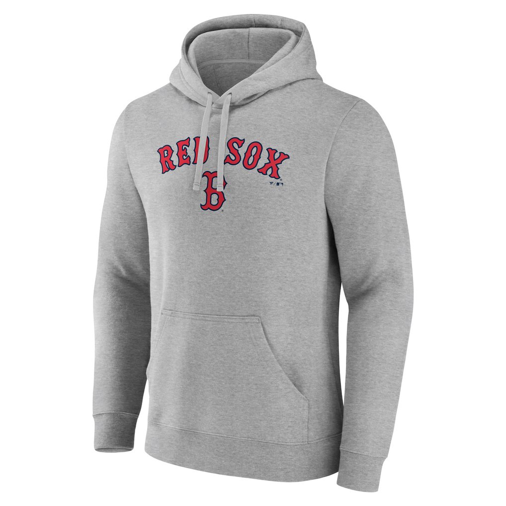Boston Red Sox Team Lockup Hoodie - Gray