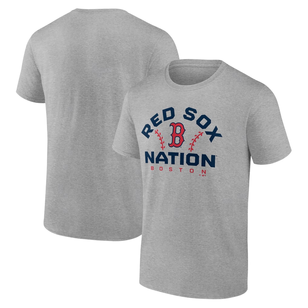 Boston Red Sox Team Go For Two T-Shirt - Heather Gray
