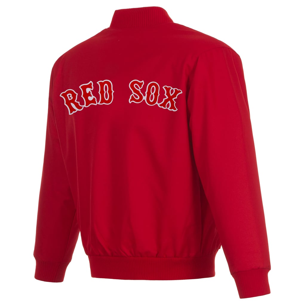 Boston Red Sox JH Design Full-Snap Pollytwill Varsity Jacket - Red