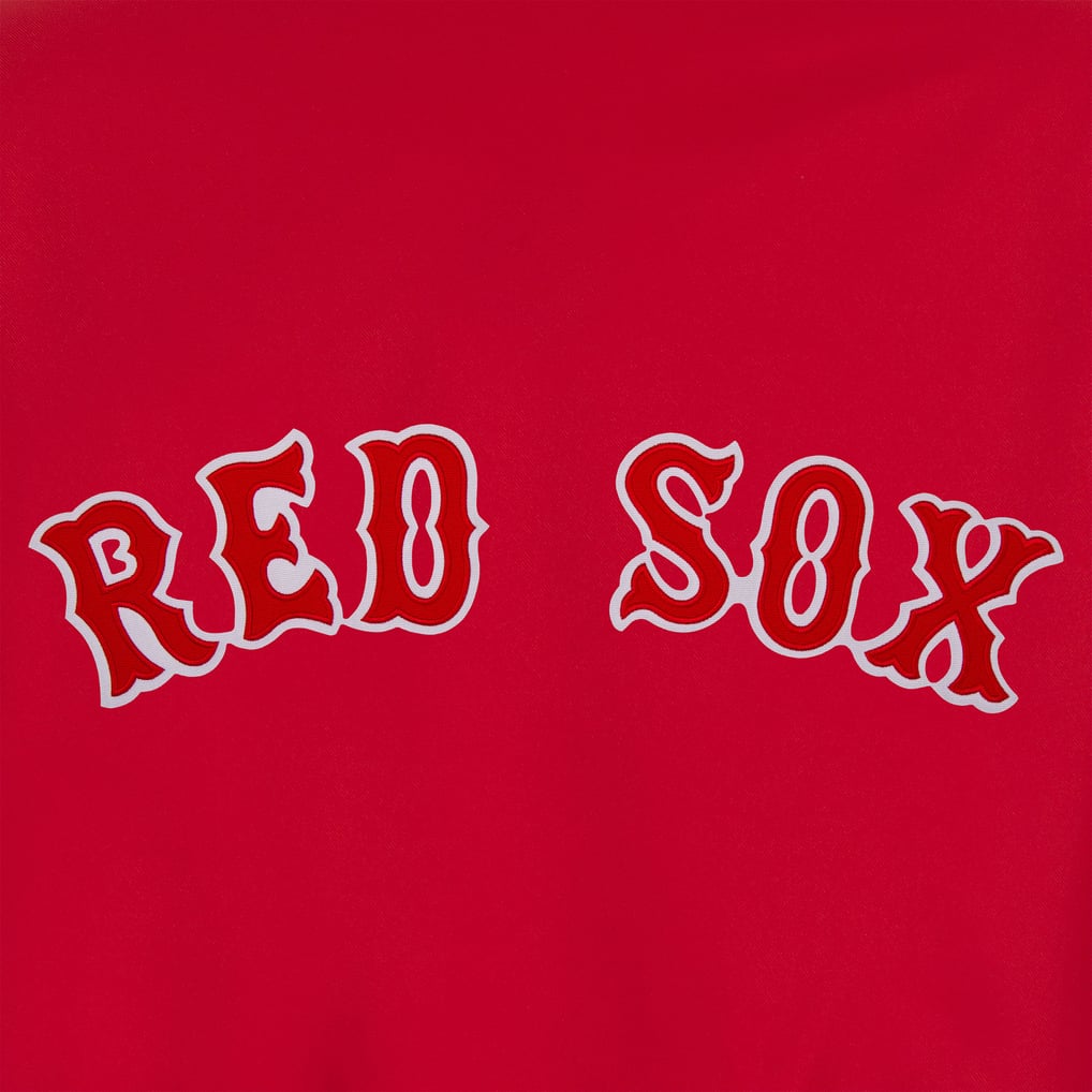 Boston Red Sox JH Design Full-Snap Pollytwill Varsity Jacket - Red