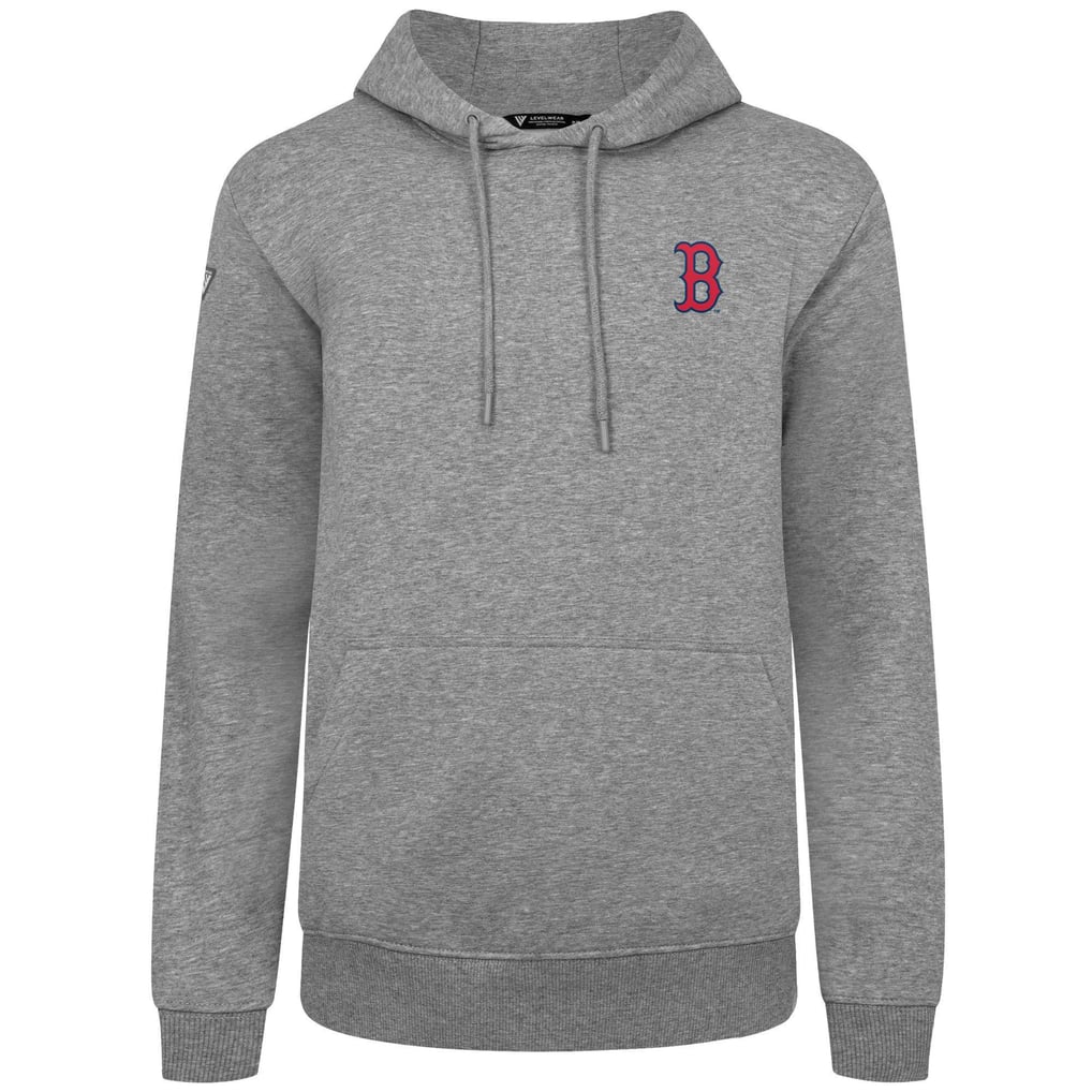 Boston Red Sox Levelwear Podium Primary Pullover Hoodie - Gray
