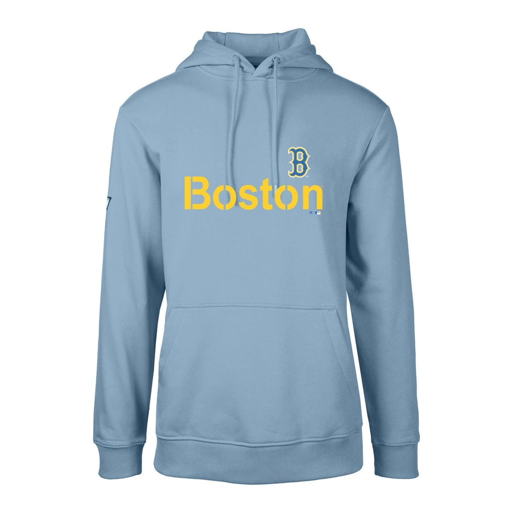 Boston Red Sox Levelwear City Connect Podium Core Logo Pullover Hoodie - Light Blue