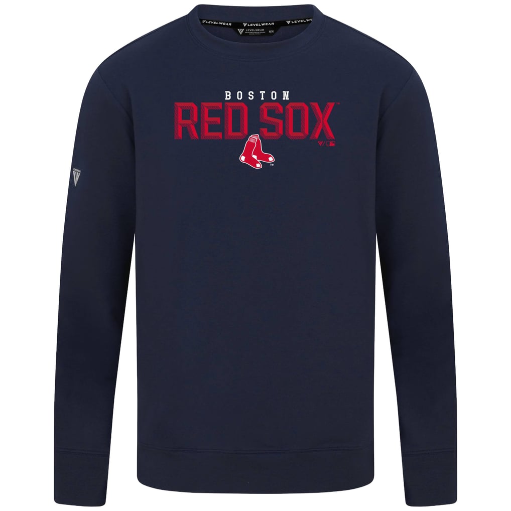  Boston Red Sox Levelwear Mandate Carve Tri-Blend Sweatshirt - Navy