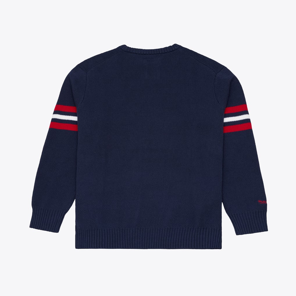 Boston Red Sox Mitchell & Ness Head Coach Sweater - Navy
