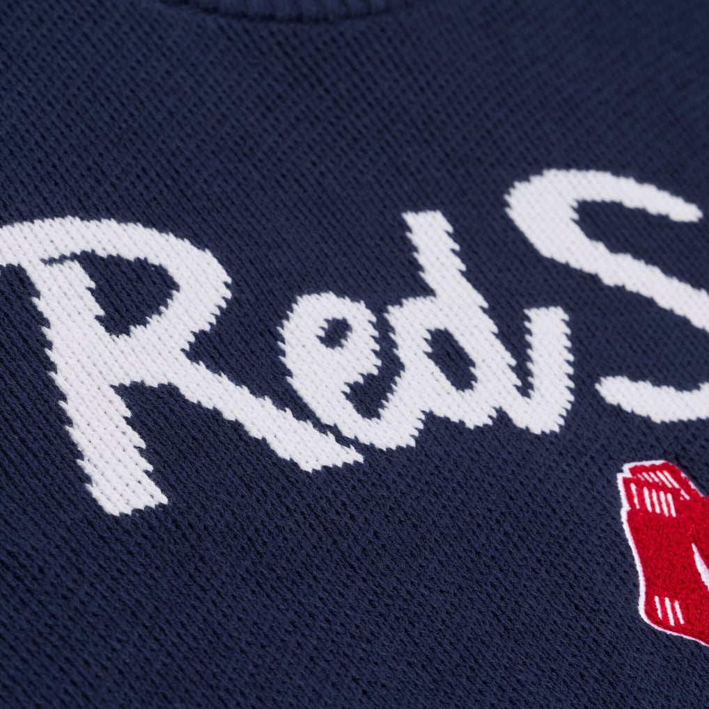 Boston Red Sox Mitchell & Ness Head Coach Sweater - Navy
