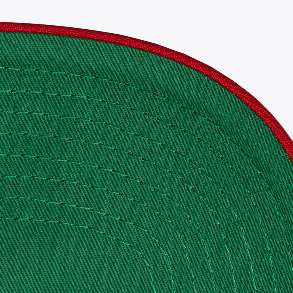Boston Red Sox Mitchell & Ness Fenway Park 100th Anniversary Patch Secondary Pro Snapback Hat - Red
