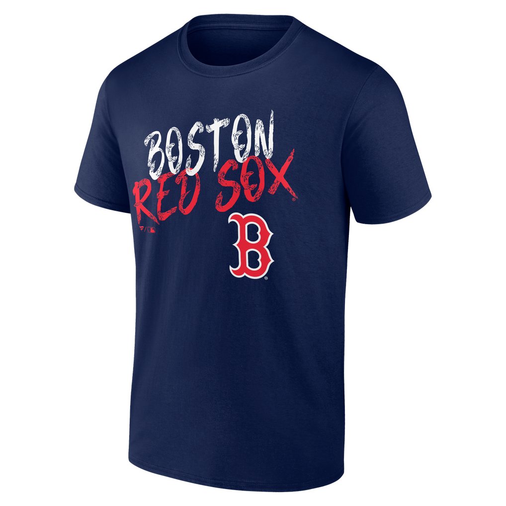 Boston Red Sox  Hustle Personalized Name & Number T-Shirt - Navy