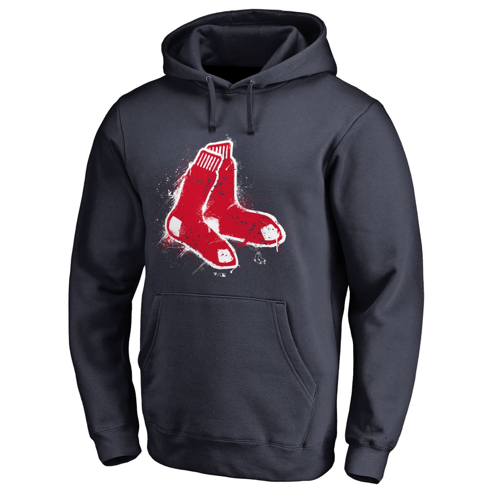 Boston Red Sox Splatter Logo Pullover Hoodie - Navy