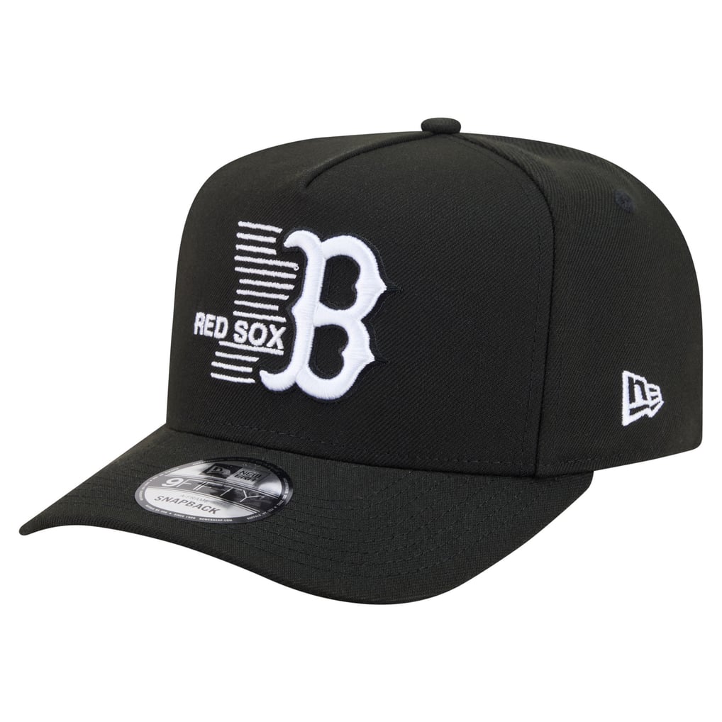  Boston Red Sox New Era Motion A-Frame 9FIFTY Snapback Hat - Black