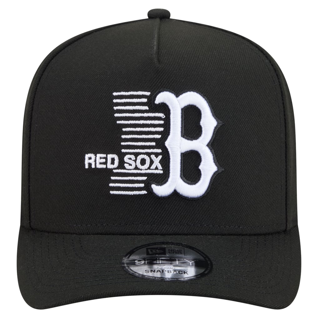  Boston Red Sox New Era Motion A-Frame 9FIFTY Snapback Hat - Black