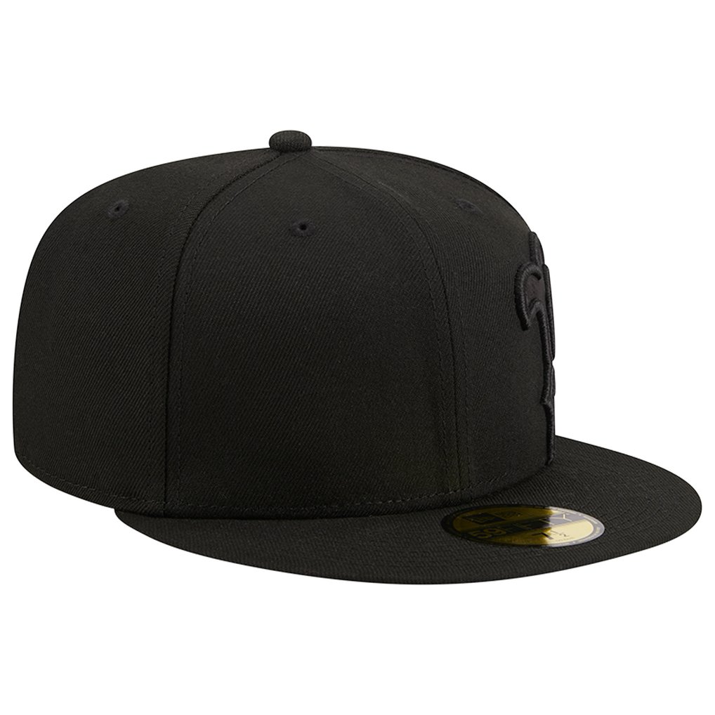 Boston Red Sox New Era Satin Peek 59FIFTY Fitted Hat - Black