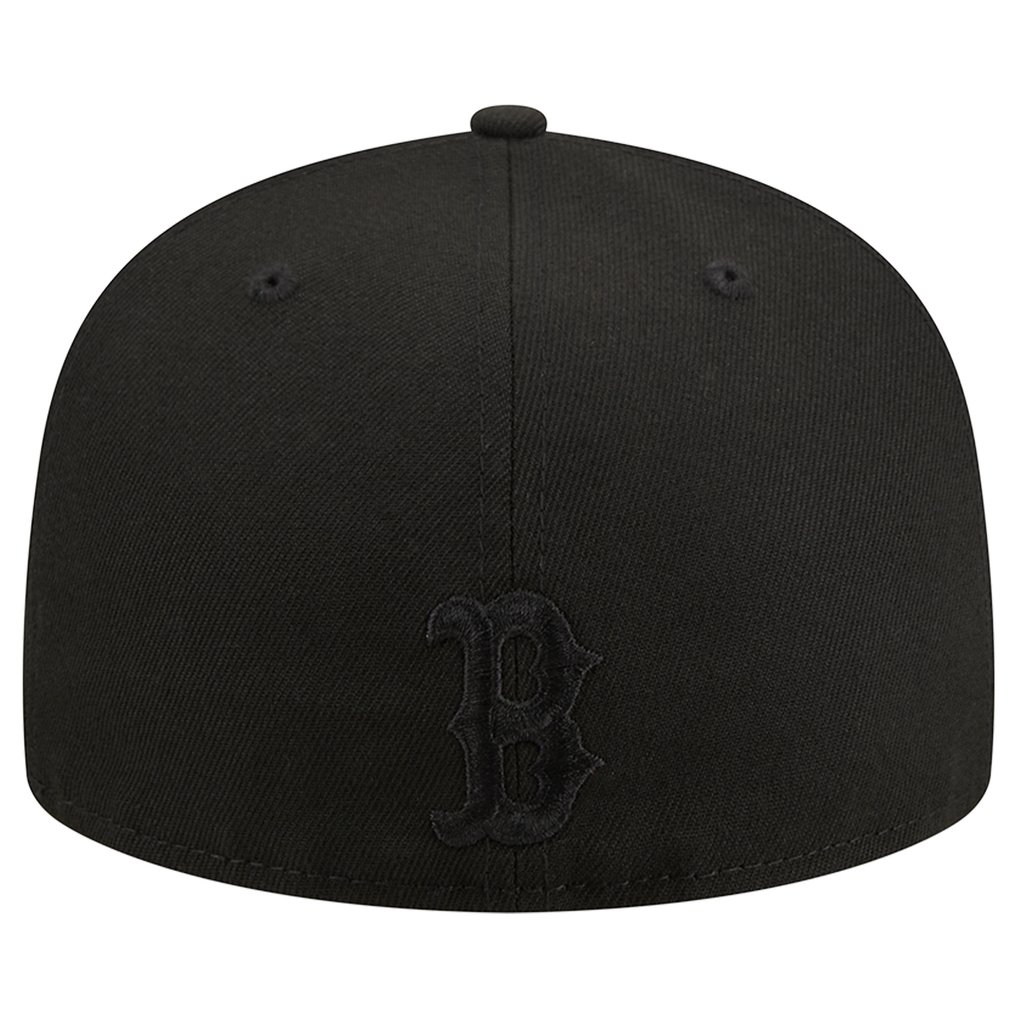 Boston Red Sox New Era Satin Peek 59FIFTY Fitted Hat - Black