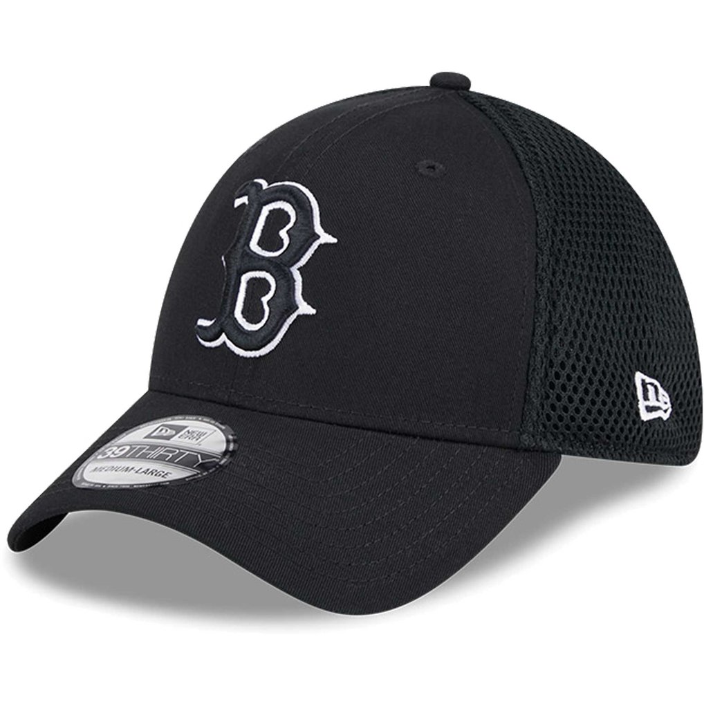 Boston Red Sox New Era Neo 39THIRTY Flex Hat - Black/White