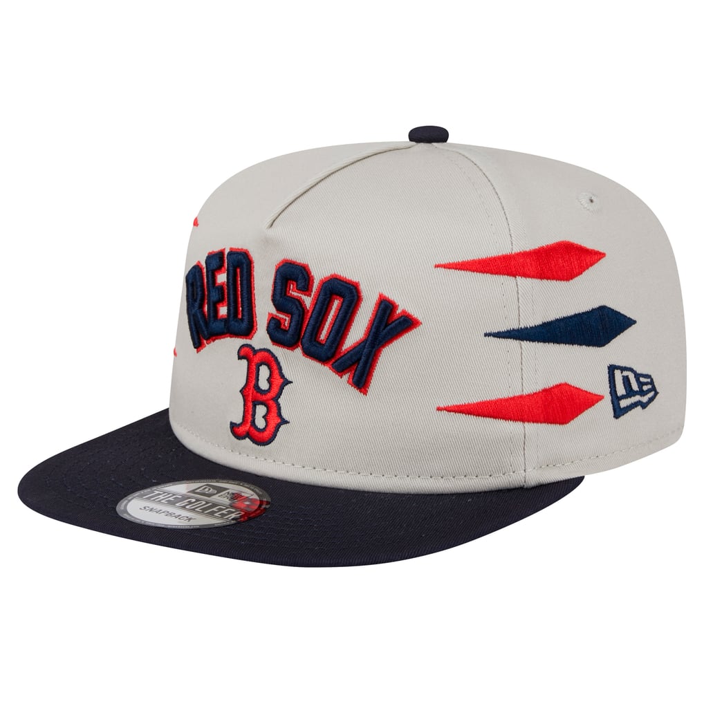 Boston Red Sox New Era Iron Golfer Snapback Hat - Cream