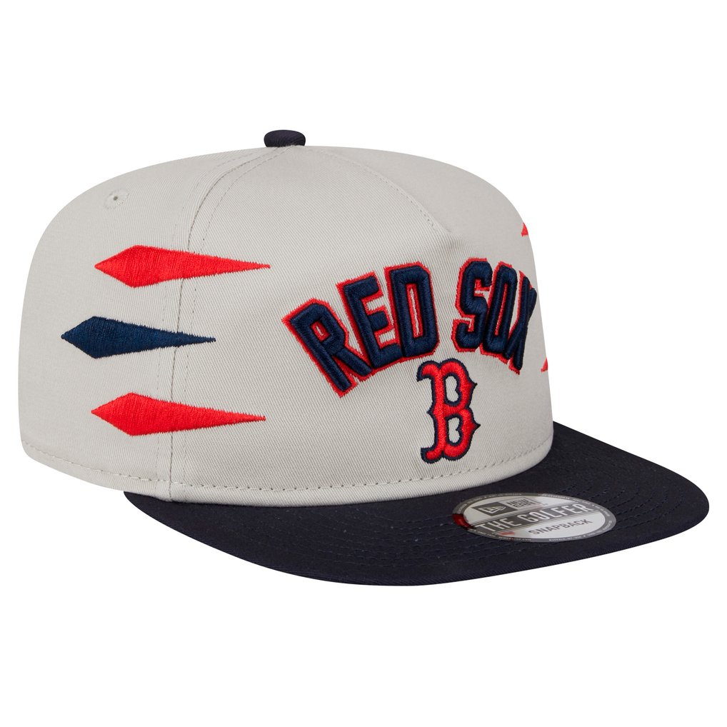 Boston Red Sox New Era Iron Golfer Snapback Hat - Cream