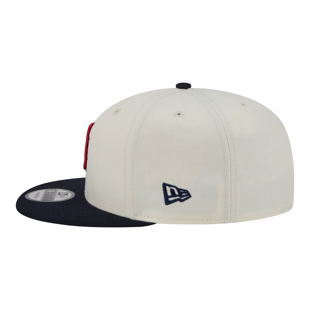 Boston Red Sox New Era Localized 9FIFTY Snapback Hat - Cream/Navy