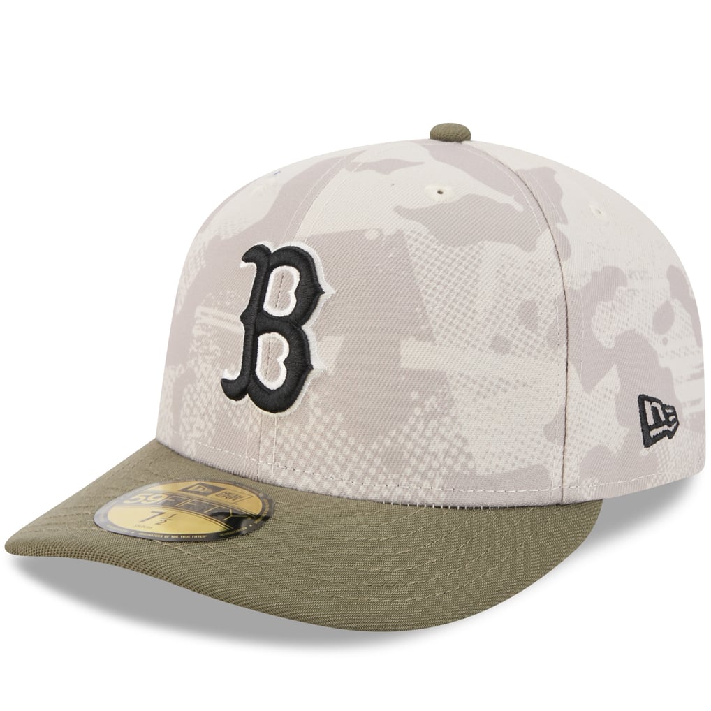 Boston Red Sox New Era 2025 Armed Forces Day 59FIFTY Fitted Hat - Light Beige/Olive