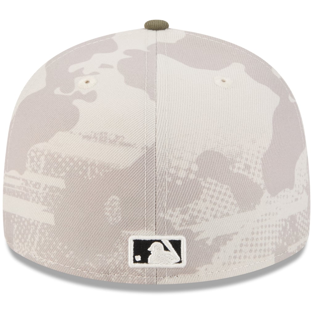 Boston Red Sox New Era 2025 Armed Forces Day 59FIFTY Fitted Hat - Light Beige/Olive