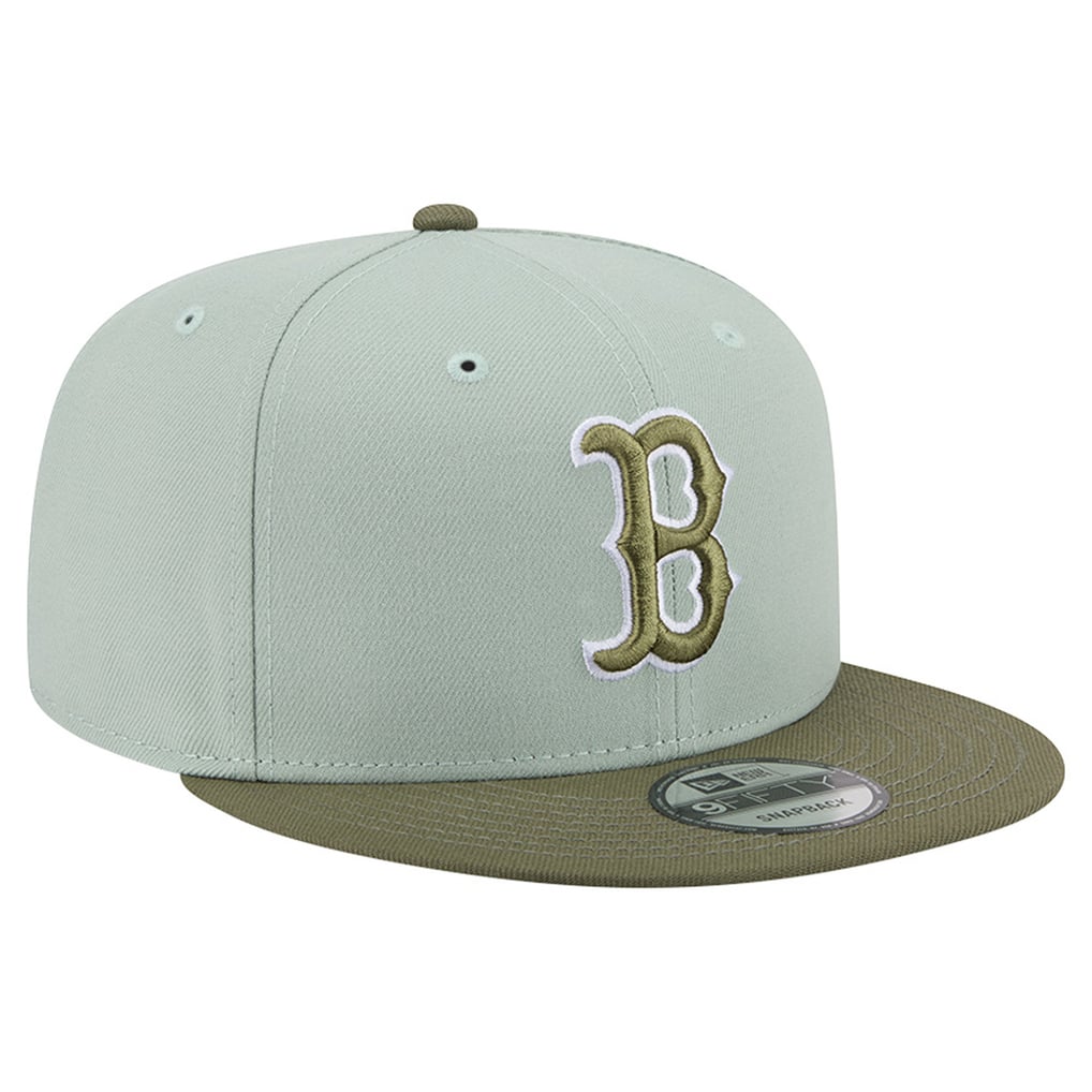 Boston Red Sox New Era Color Pack 9FIFTY Snapback Hat - Light Green/Olive