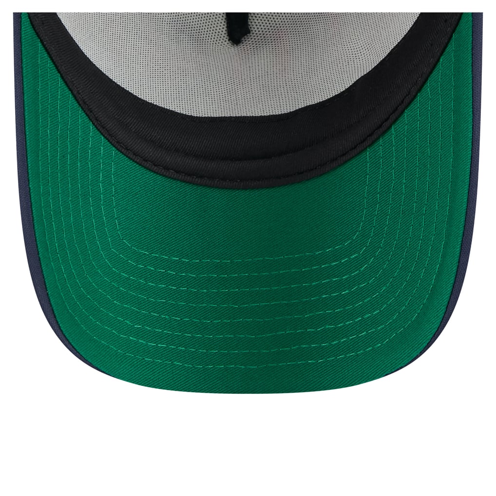  Boston Red Sox New Era Distressed 9FORTY A-Frame Adjustable Trucker Hat - Navy