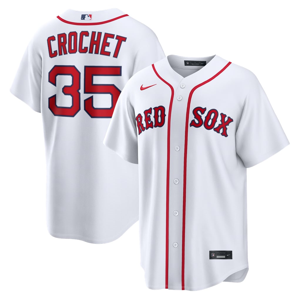 Garrett Crochet Boston Red Sox Nike Home Replica Jersey - White