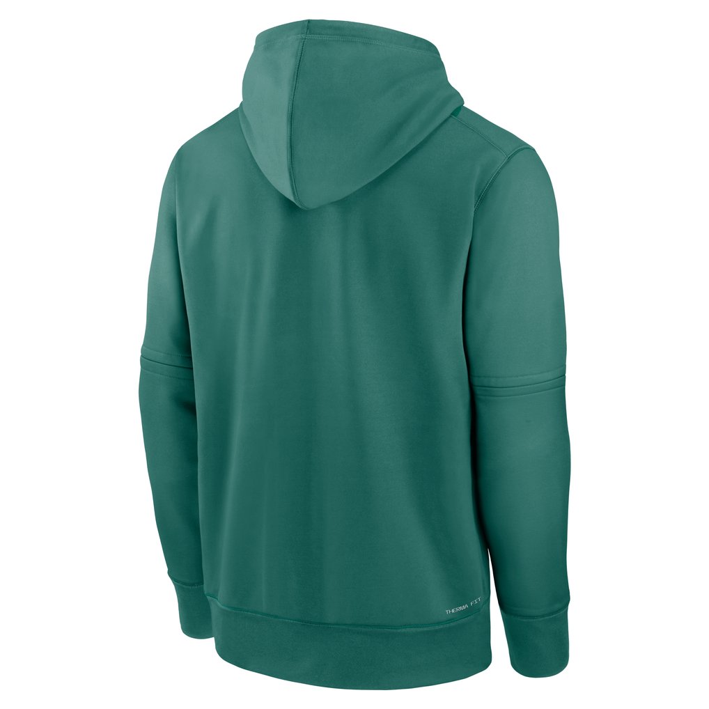  Boston Red Sox Nike 2025 City Connect Authentic Collection Therma Pullover Hoodie - Green