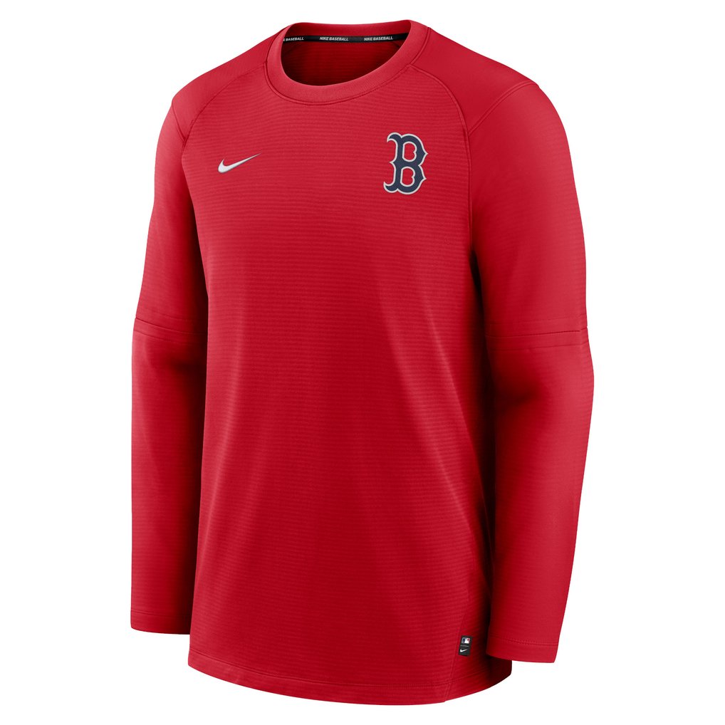 Boston Red Sox Nike Authentic Collection Logo Performance Long Sleeve T-Shirt - Red