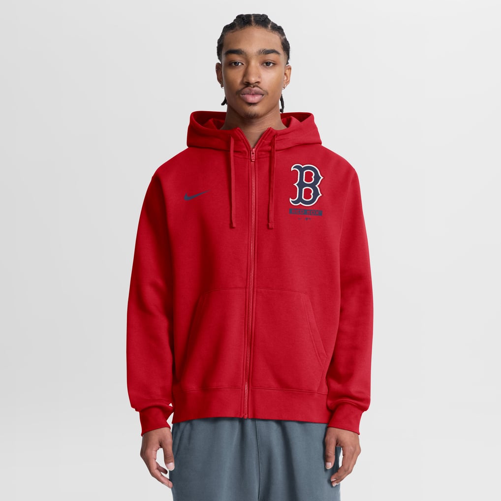 Boston Red Sox Nike Primetime Lockup Full-Zip Hoodie - Red