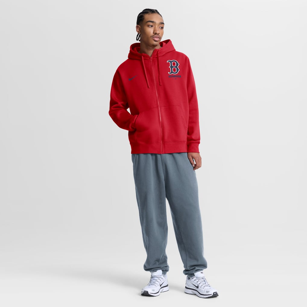 Boston Red Sox Nike Primetime Lockup Full-Zip Hoodie - Red