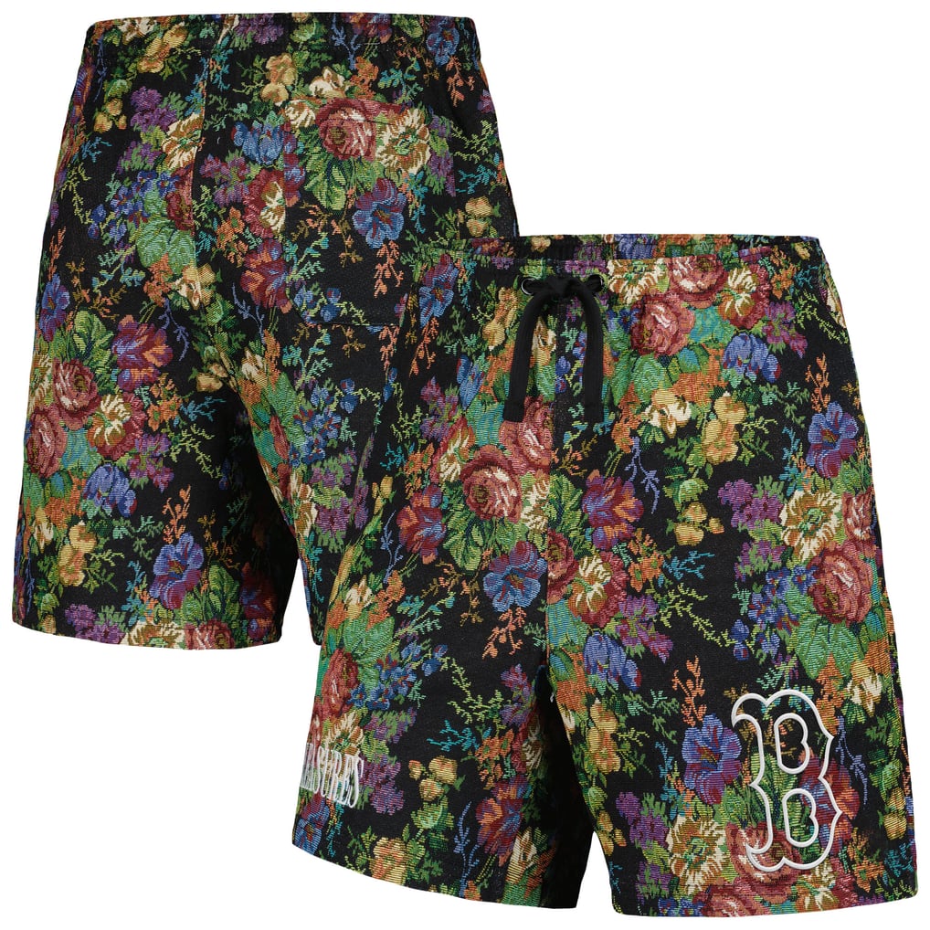  Boston Red Sox PLEASURES Floral Shorts - Black
