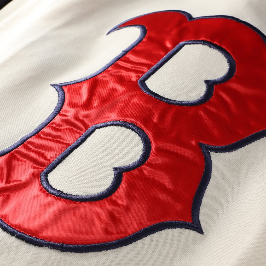  Boston Red Sox Profile Big & Tall Full-Button Jersey - Cream