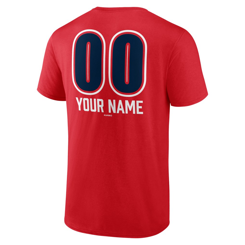  Boston Red Sox Personalized Name & Number Fastball T-Shirt - Red