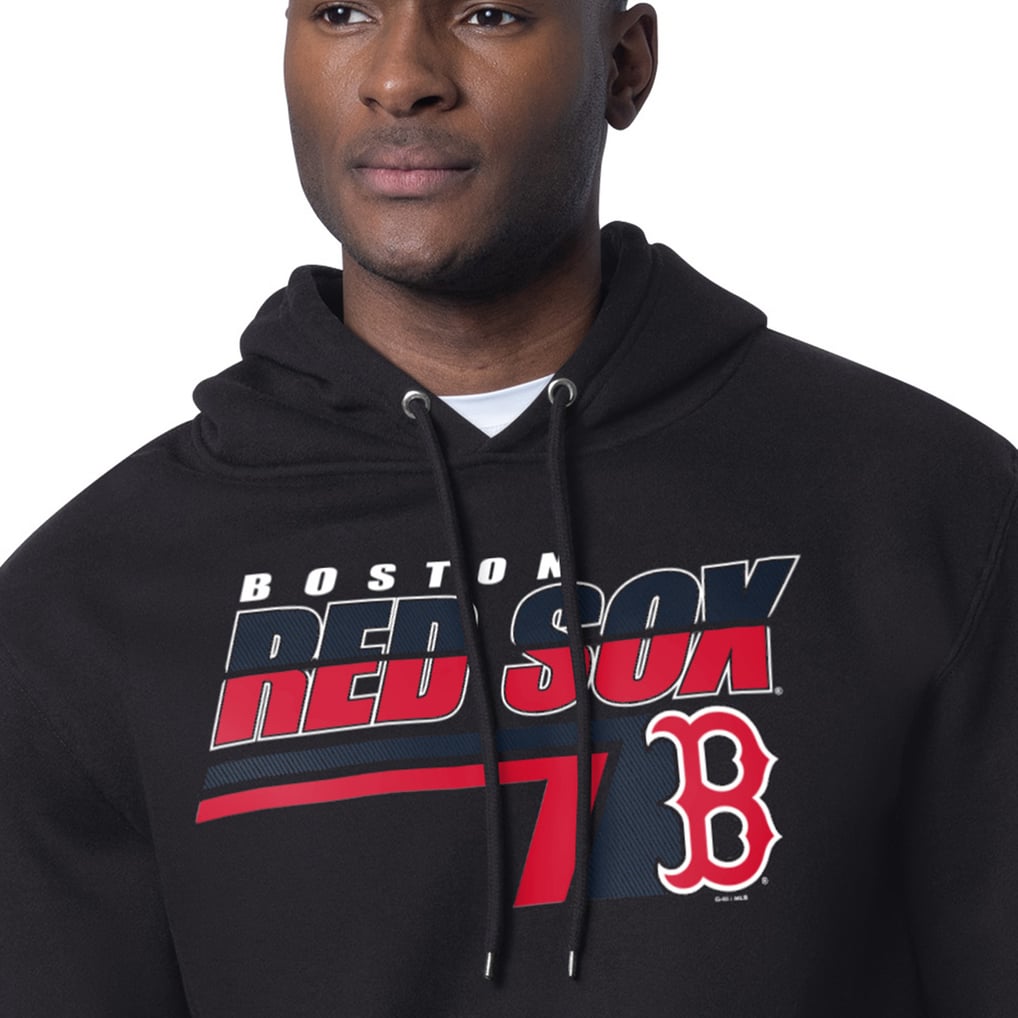 Boston Red Sox Starter Logo Push Graphic Hoodie - Black