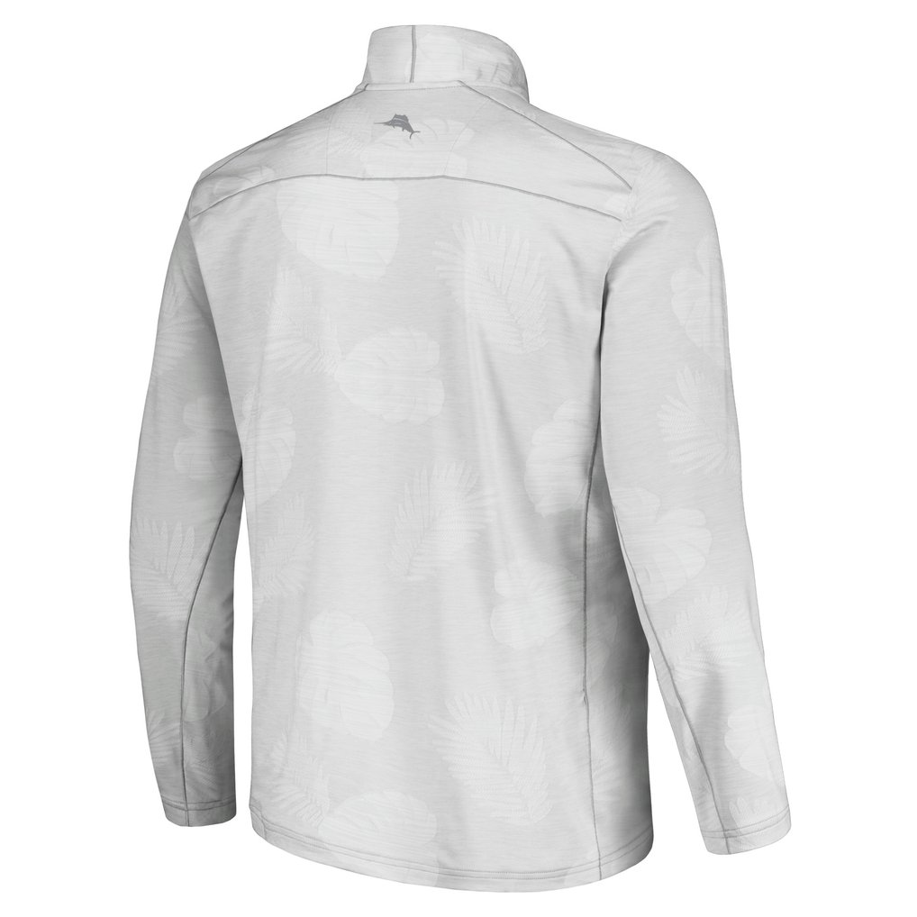 Boston Red Sox Tommy Bahama Delray Frond IslandZone Half-Zip Jacket - Gray