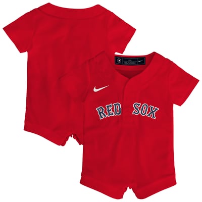 Boston Red Sox Nike Newborn Alternate Replica Romper Jersey - Red
