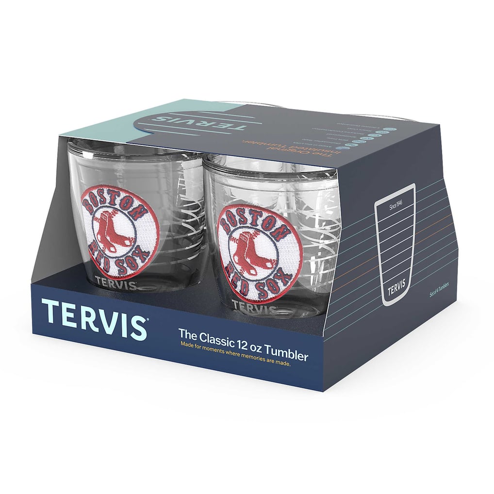 Boston Red Sox Tervis Four-Pack 12oz. Emblem Tumbler Set
