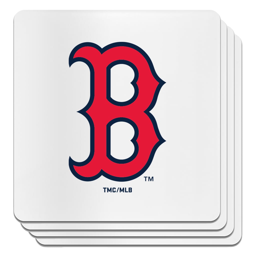 Boston Red Sox The Memory Company Square Ceramic Coaster Set