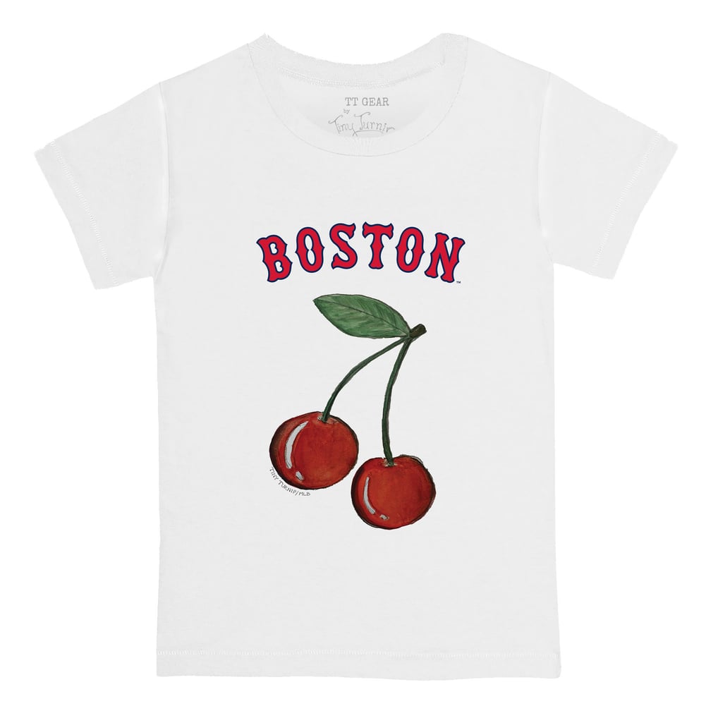 Boston Red Sox Tiny Turnip  Toddler Cherries T-Shirt - White