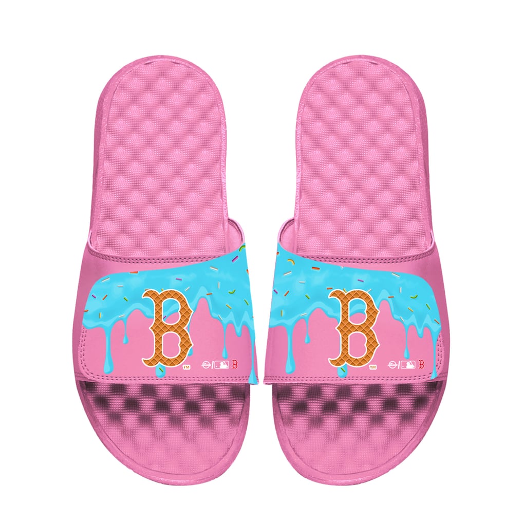 Boston Red Sox ISlide Unisex Ice Cream Drip Slide Sandals - Pink