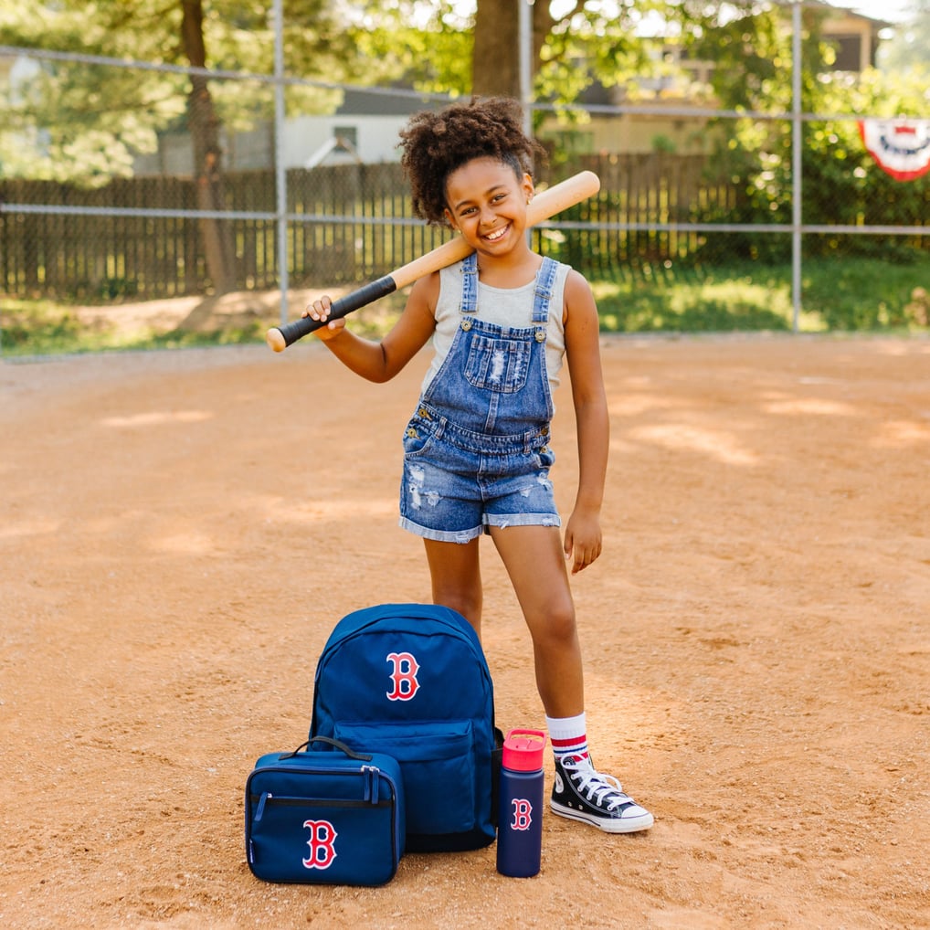  Boston Red Sox Wildkin 18oz. Water Bottle & Lunch Box Set