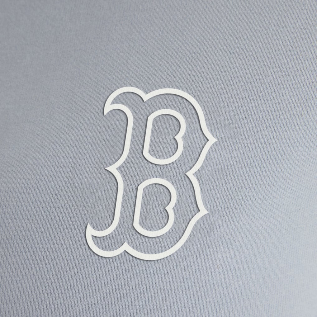 Boston Red Sox Fanatics Women's Oversized Clutch Tri-Blend Half-Zip Pullover - Gray